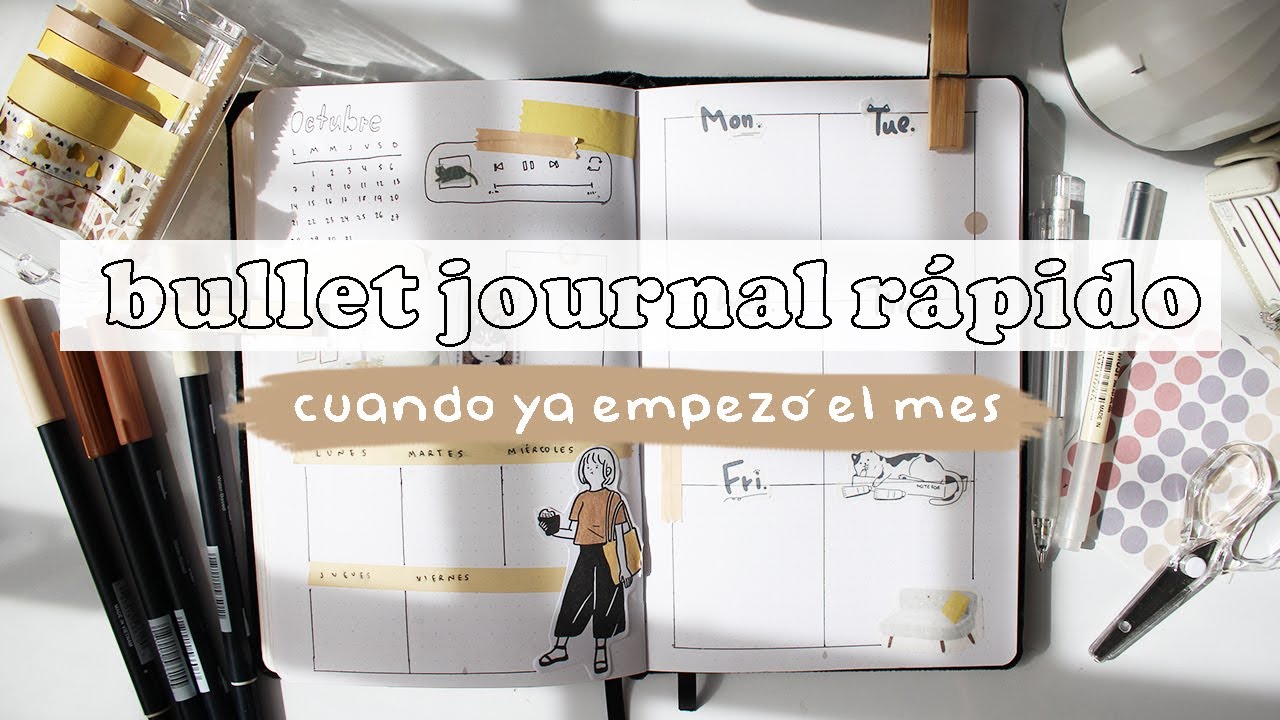 bullet journal rápido cuando ya empezó el mes siseñor | sofiapricot