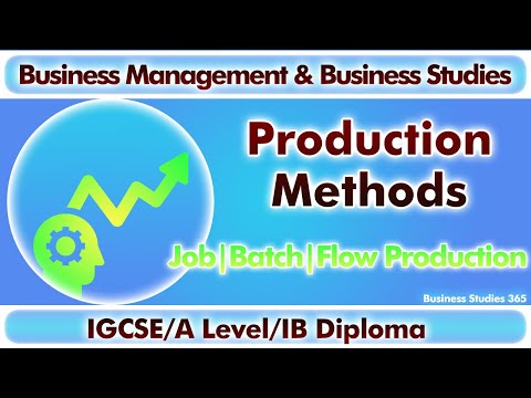 Job production |Batch Production | Flow Production Methods| IB Business Management| Edu Ignites