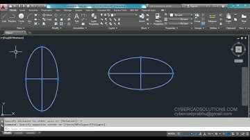 How to create Ellipse in AutoCAD