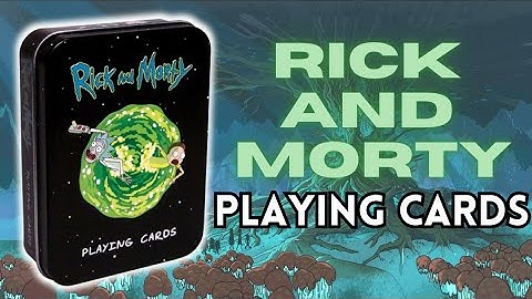 Rick and Morty Playing Cards with Tin Box