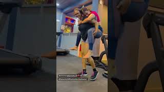 Indian Strong Girl Lift And Carry Her Heavy Friend 