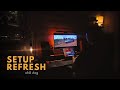 desk setup refresh 🧹 | cleaning my desk setup &amp; chill gaming session