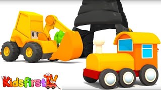 excavator max toy train car cartoon cars games cars for kids trains for children