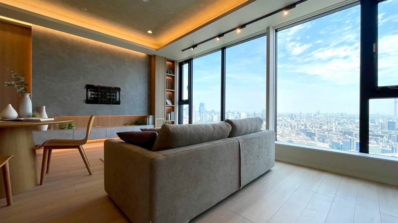 【豊洲タワマンルームツアー】この眺望、まるで空中ホテル│洗練された上質空間を公開✨