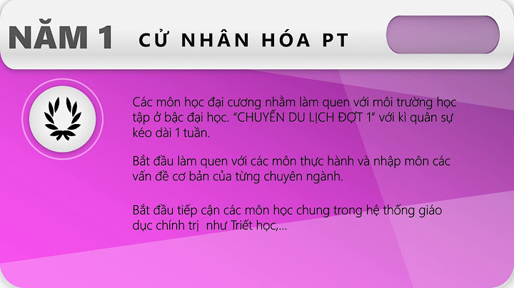 Hướng đào tạo hóa học của các trường đại học