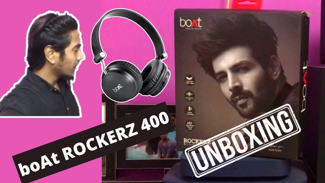 boAt ROCKERZ 400 OnEar Wireless Bluetooth Headphones Unboxing & Review