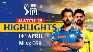 Mumbai Indians v Chennai Super Kings | Full Match Highlights | MATCH 29 | IPL 2024 | tapmad
