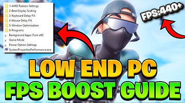 How to Fix FPS Drops & Boost FPS in Fortnite! - Chapter 2 Season 8