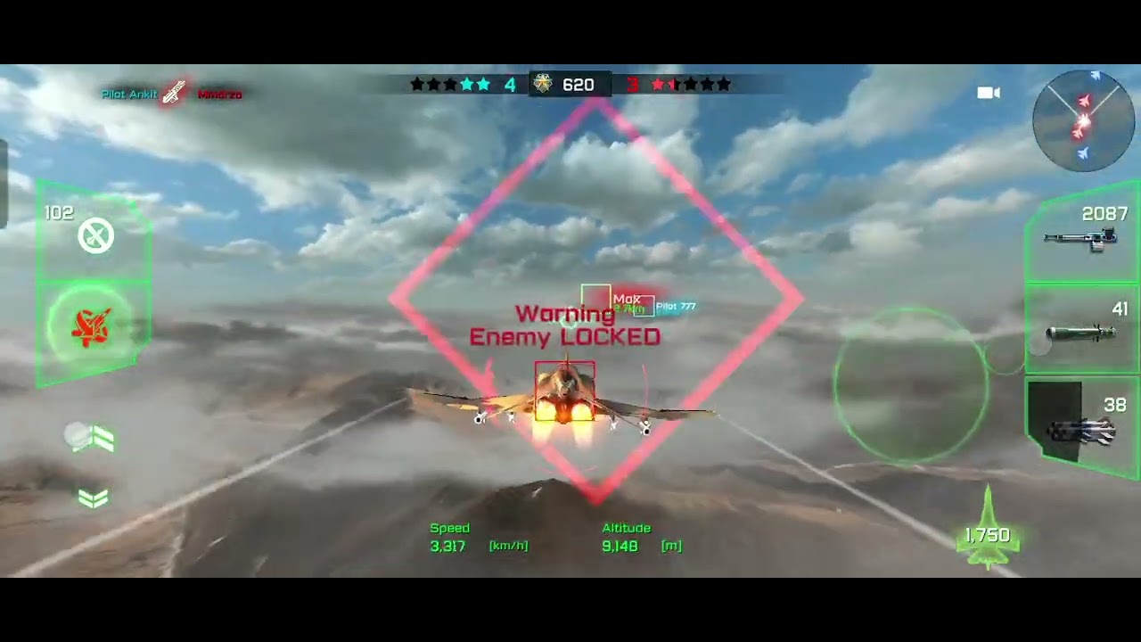 Offline Fighter Jet Shooting Game | Full Gameplay @Ankit_gaming_9296