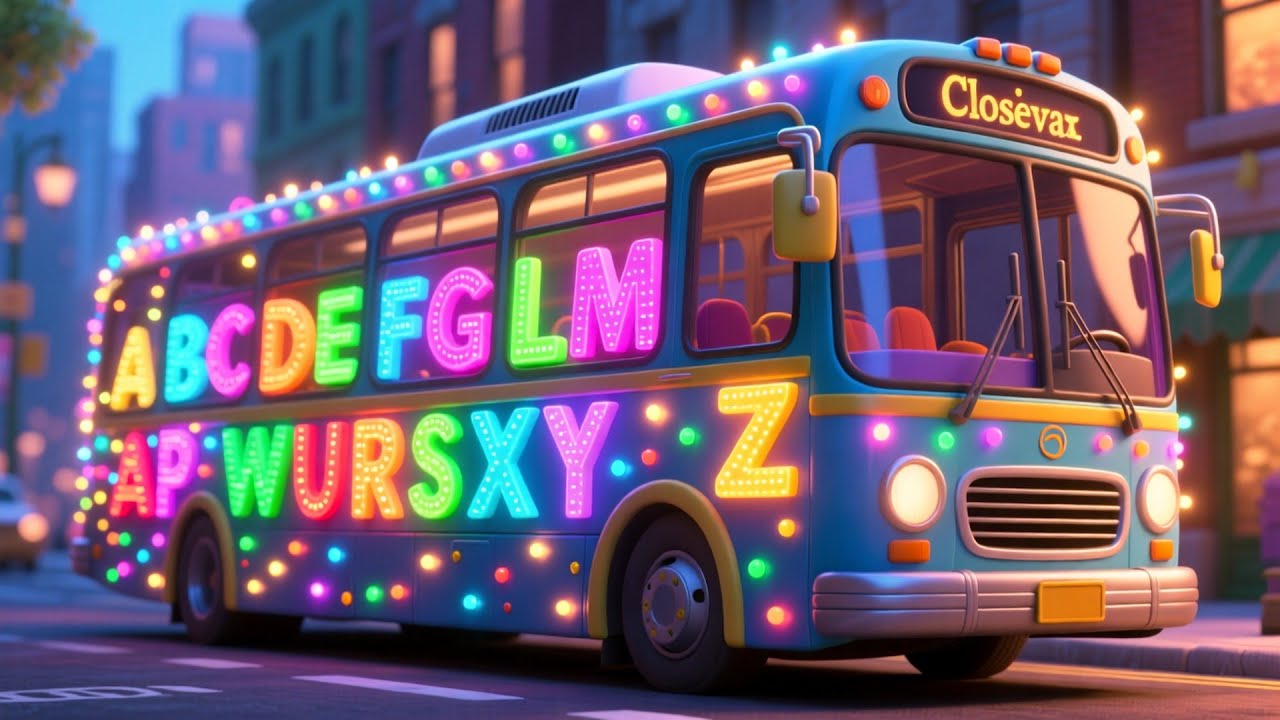 Baby Learns ABC Bus Ride 🚌🔠 | Fun ABC Song for Kids | Learn Letters on the Go