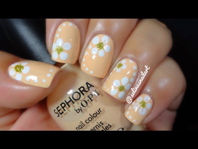 Floral Nails Designs That Are Trendy This Season - World inside pictures | Floral  nail designs, Floral nail art, French nail designs