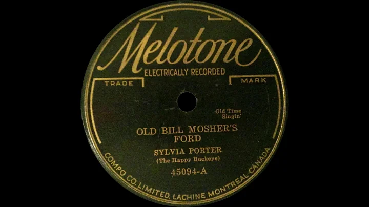Sylvia Porter - Old Bill Mosher's Ford (1933) | Ol...