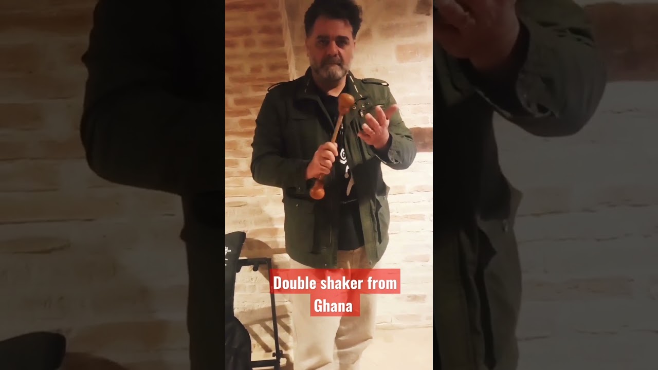 Double shaker from Ghana - shaker doppio dal Ghana
