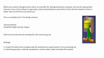 CATIA v5 Mechanism Design & Animation and Finite Element Analysis
