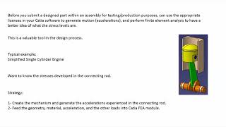 CATIA v5 Mechanism Design & Animation and Finite Element Analysis