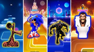 Siren Head vs Sonic EXE vs Venom vs Skibidi Toilet coffin dance TDM RUSH