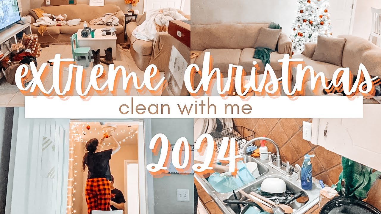 ✨ Extreme Christmas Clean With Me | Messy House Cleaning Motivation | Cleaning With Kim