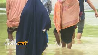 সিলেটে পাহাড়ি ঢল আর টানা বৃষ্টিতে প্লাবিত নিম্নাঞ্চল!