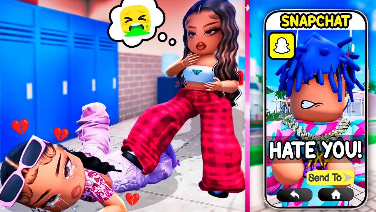 MEAN GIRL BULLY MY GIRLFRIEND on SNAPCHAT.. (Brookhaven RP🏡)