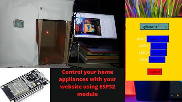How to open the door with Website using ESP32 | ESP32 Project | Open and close door using ESP32