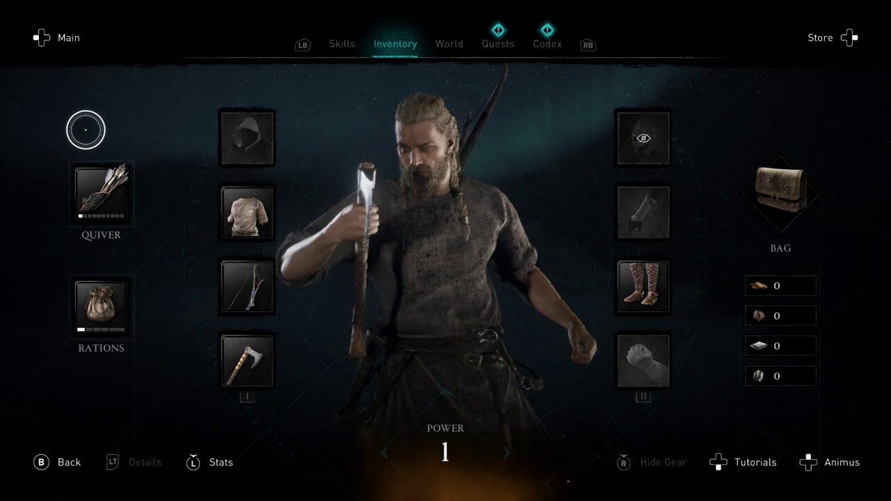 Assassin's Creed Valhalla - Inventory Editor - Helix Items - Load