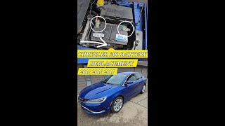 Chrysler 200  2015-2016-2017 Battery Replacement/Old Battery Removal/New Battery Install/MOPAR DIY