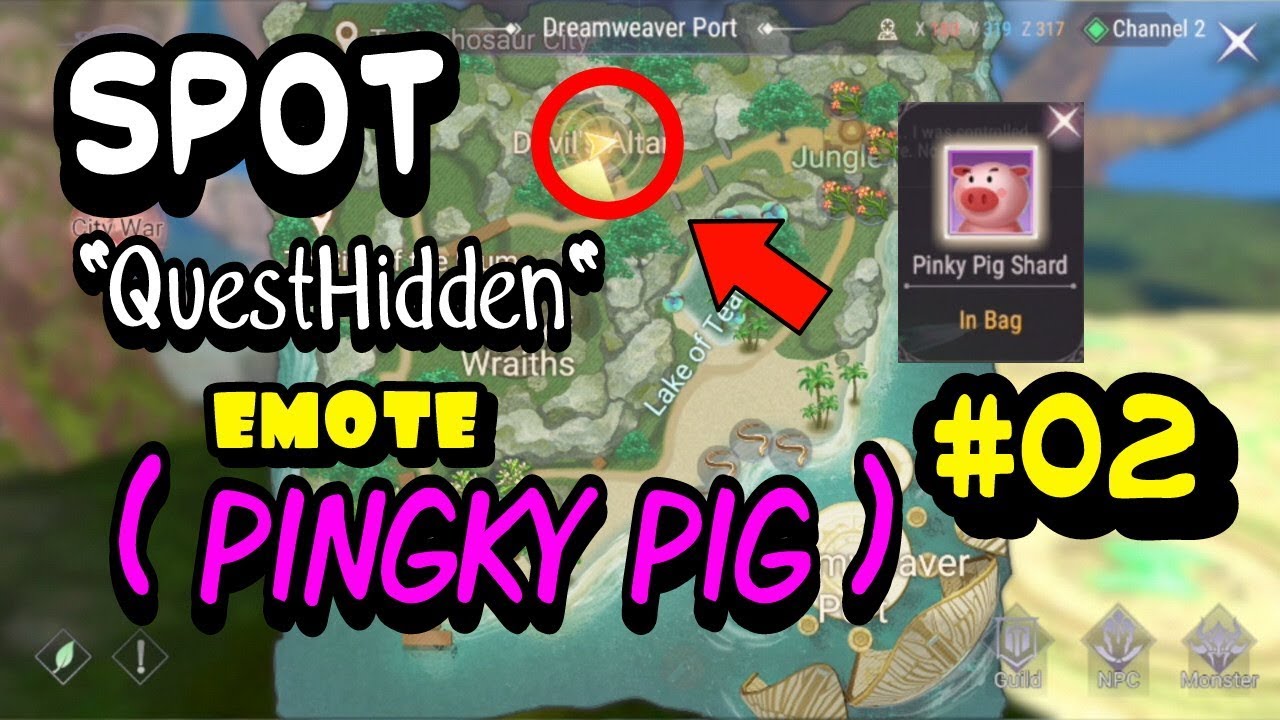 QUEST "Hidden" | Emote ( Pinky Pig ) | Perfect World Mobile (EN) PART 2 COMBINE