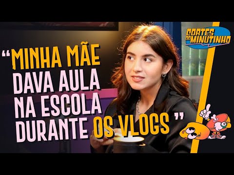 Bastidores dos vlogs da Sofia Santino na escola | Cortes do Minutinho