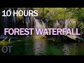 Forest WATERFALL sounds | Relax/ Sleep/ Study/ 10 Hours of nature sounds for relaxation | meditation
