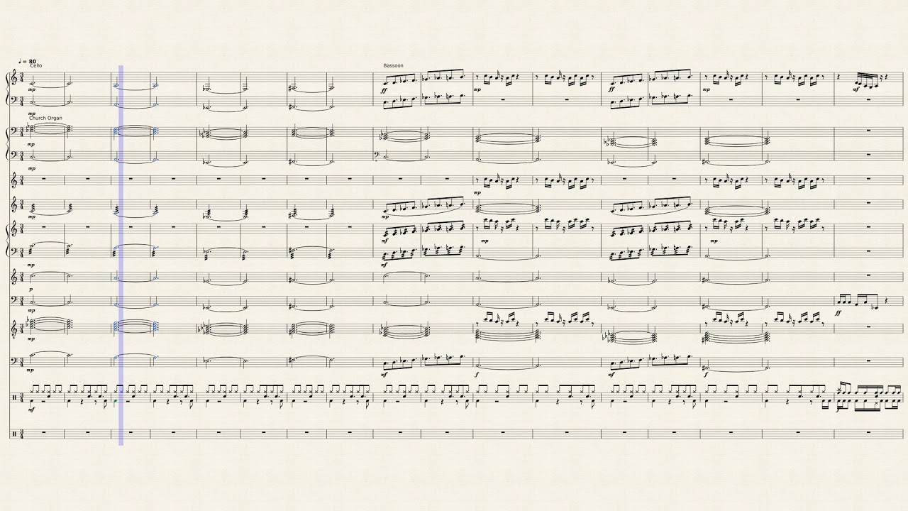 Aquatic ambience sheet music - ladegposts