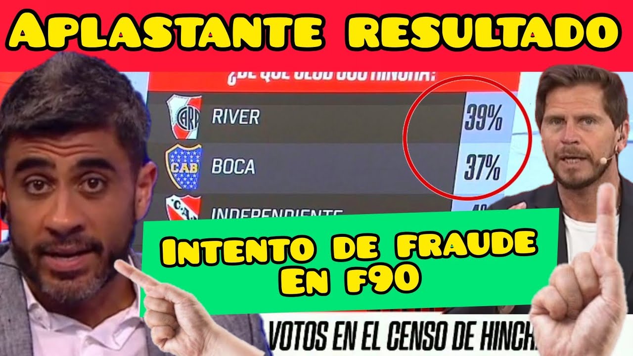 F90 Censo y escándalo Ganó RIVER pero,hacen fraude