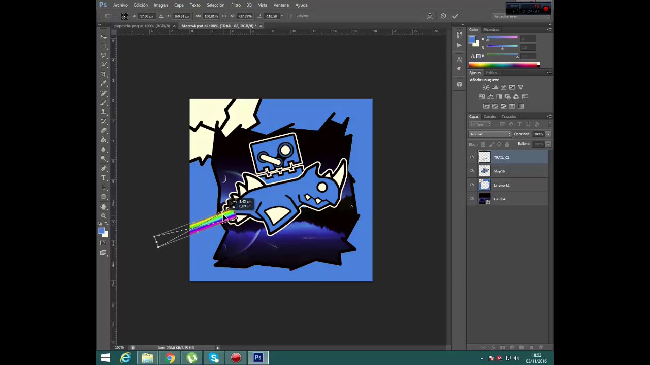 Zomplay SpeedArt | Imagen Geometry Dash |  Mikblues 14