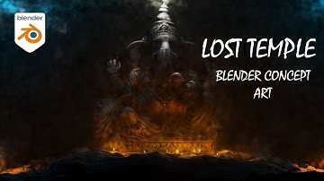 Lost Temple Blender Concept Art //Remake//