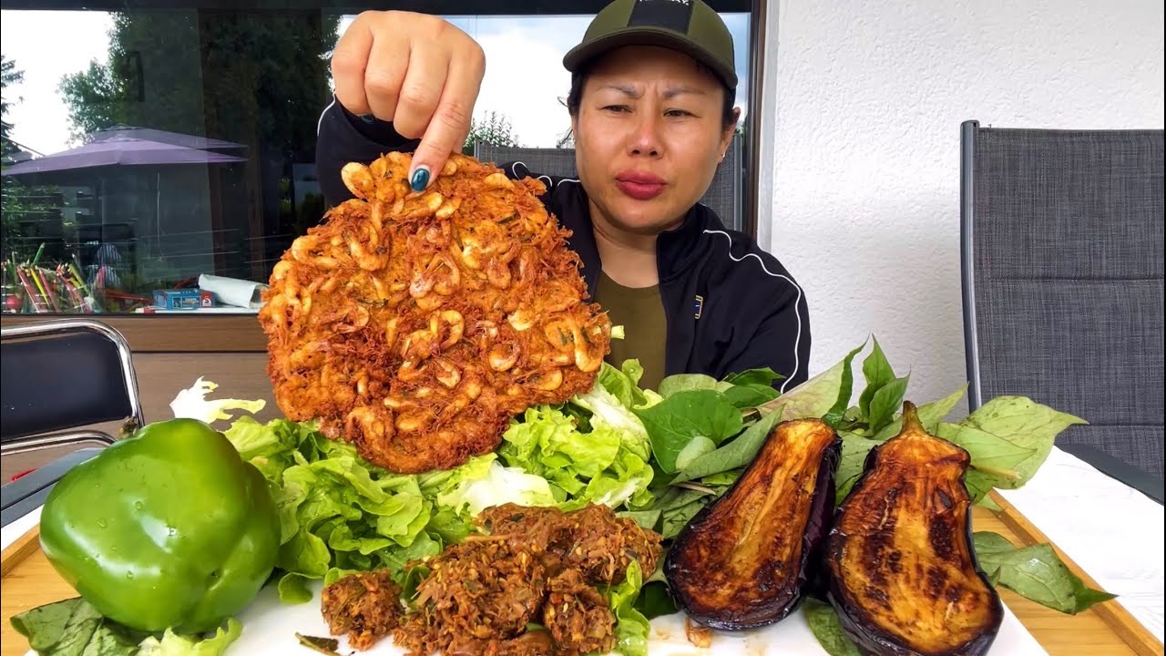 แจ่วบอง กุ้งฝอยทอด Fried Shrimp, Jaew Bong Ep16-30.6.24🌶️🌶️🤤