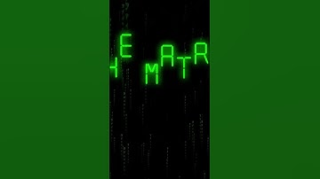 Raining Matrix Code | PowerDirector #Shorts