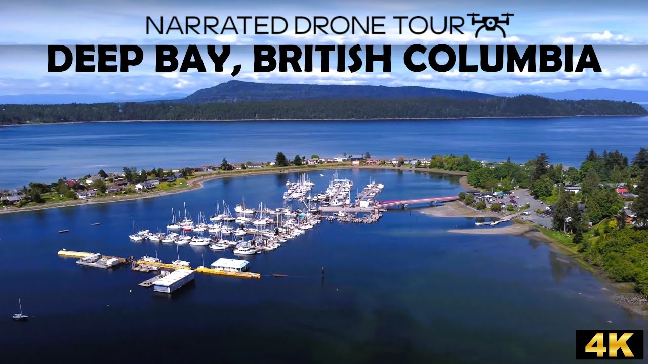 Exploring Deep Bay, British Columbia – Stunning Aerial Views 🏞️🌲 | 4K Drone Footage 🚁