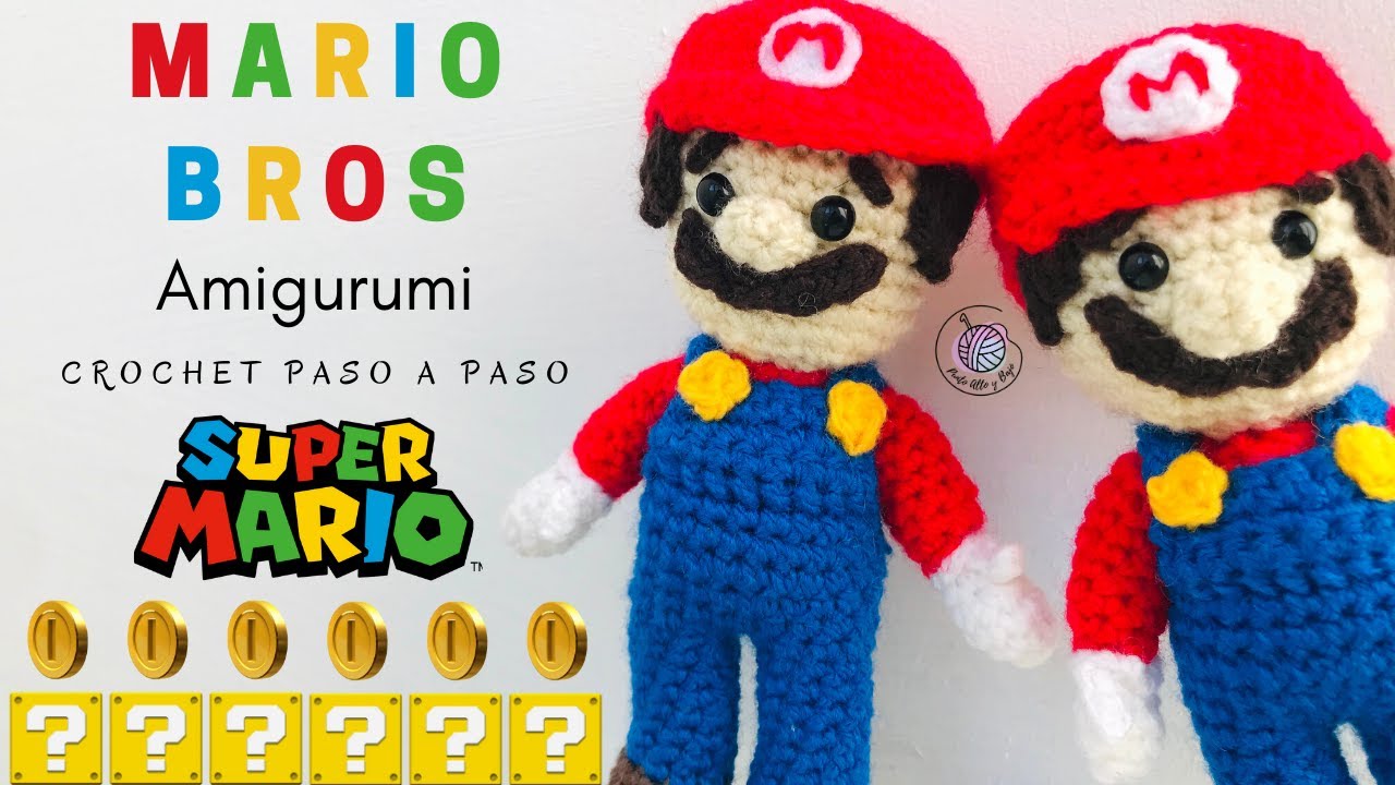 Peluche Mario bros, tejido crochet amigurumi