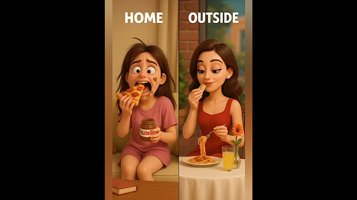 How She Eats: Home vs. Outside  #shorts #Shortsfeed