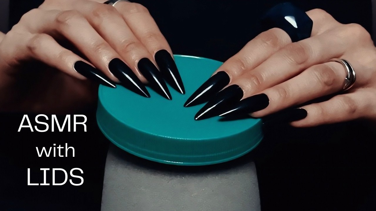 ASMR 🎧 Tapping & Scratching Lids on the Mic (no talking)