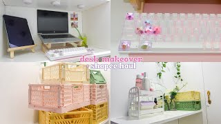 work from home desk makeover + shopee haul (organizers, royal kludge keyboard unboxing) + giveaway screenshot 5