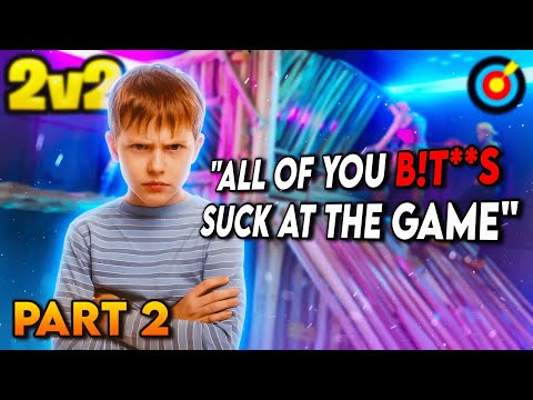 I Humbled This Disrespectful Kid [PART 2] - Fortnite 2v2 Piece Control