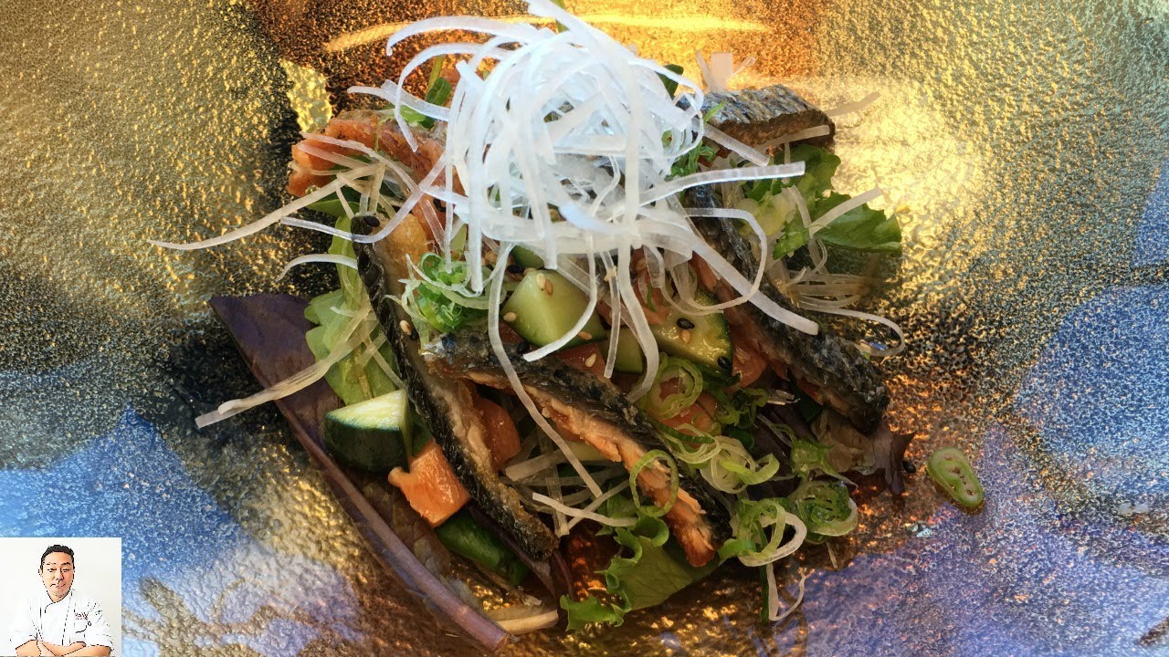 hiroyuki terada guinness Easy To Do Salad From Salmon Scraps