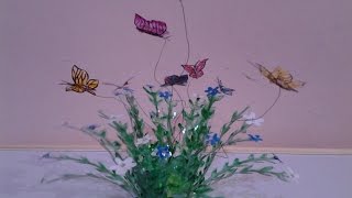 Best Out Of Waste Plastic Lovely Butterflies Showpiece