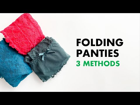 Folding underwear - 3 easy pocket fold methods 