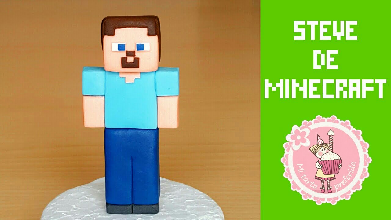 hacer a Steve de Minecraft con fondant | Mi tarta preferida - YouTube