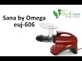 Отжим соков на шнековой соковыжималке Sana by Omega euj-606