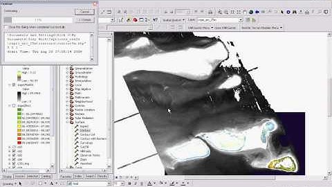 Make contours from bathymetry data 2/2