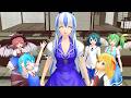 【東方MMD】バカルテットのエイプリルフール（教師の仕事）【おばにわん】【上白沢慧音】【チルノ】【大妖精】【ルーミア】【リグル】【ミスティア】【飯綱丸龍】【射命丸文】【ＭＭＤ紙芝居】東方mmd