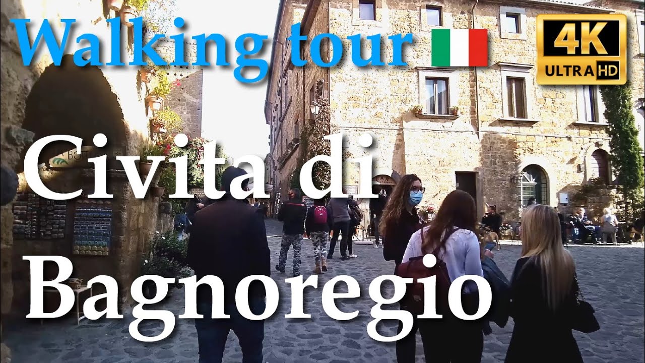 Civita di Bagnoregio (Lazio), Italy【Walking Tour】History in Subtitles - 4K