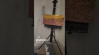 Mixed-Media Abstract on Canvas  / Art Studio